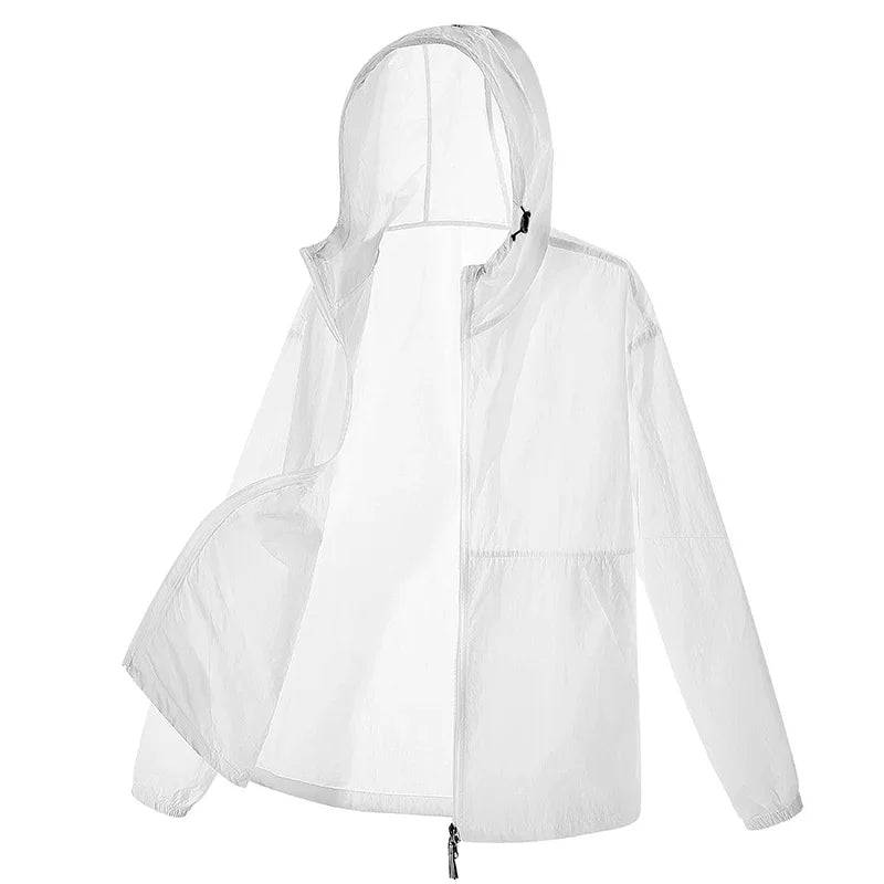 UPF 50+ Summer Unisex Hiking Jacket Men Waterproof Quick Dry Camping Windbreaker Trekking Fishing Rain Outdoor Anti UV Clothes