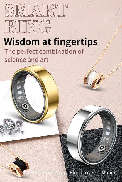 New Smart Ring Waterproof Health Monitor Smartring Take Photo Exercise Record Bluetooth Ring Birthday Gift Men Women