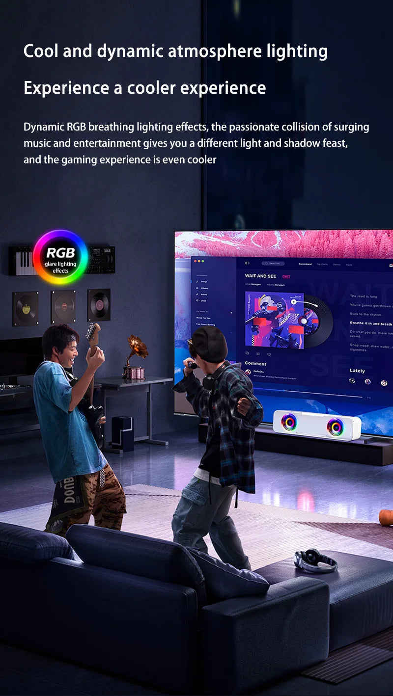 Desktop Computer Bluetooth Small Speaker Home Laptop Speaker Mini Subwoofer Wired Connection Outdoor Waterproof Loudspeaker