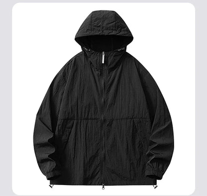 UPF 50+ Summer Unisex Hiking Jacket Men Waterproof Quick Dry Camping Windbreaker Trekking Fishing Rain Outdoor Anti UV Clothes