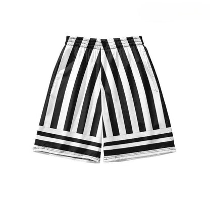 New Demon Slayer Blade Kochou Shinobu Boys Summer Fashion Cartoon Creative Anime Design Casual Breathable Quick Dry Beach Shorts