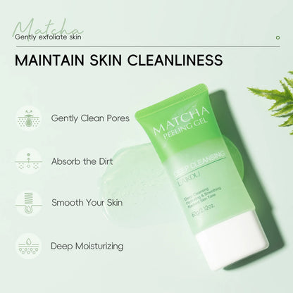 LAIKOU Matcha Exfoliating Exfoliate Peeling Gel Facial Scrub Moisturise  Nourishing Repair Scrubs Face Cream Skin Care