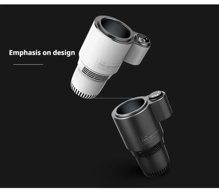 Car-Mounted Hot Cold Cup Smart Quick-Cooling Cup Warming Cup Two-In-One Car-Mounted Heating Cooling Cup Portable Cup Holder