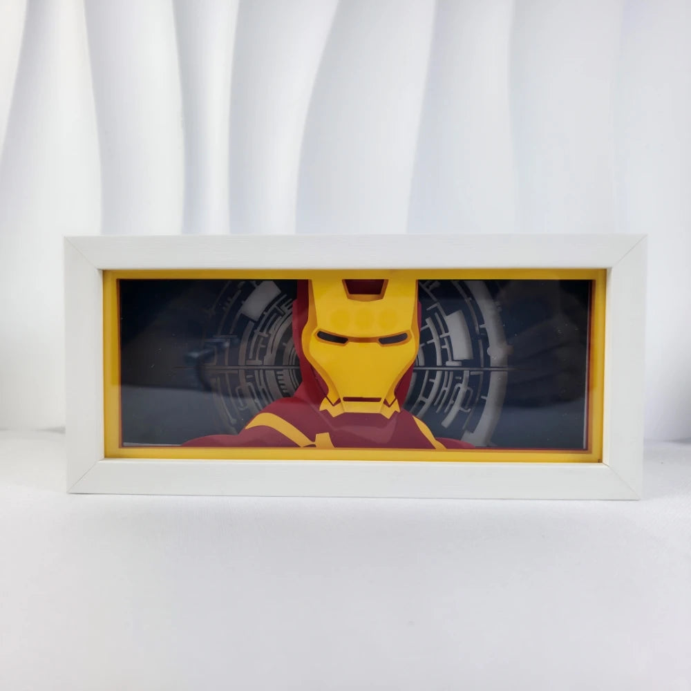 Anime Series Paper-Cut Light Room Bedroom Night Light Remote Control Colorful Light Box Color Change Light