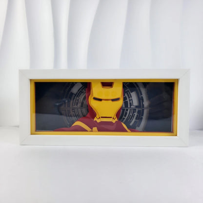 Anime Series Paper-Cut Light Room Bedroom Night Light Remote Control Colorful Light Box Color Change Light