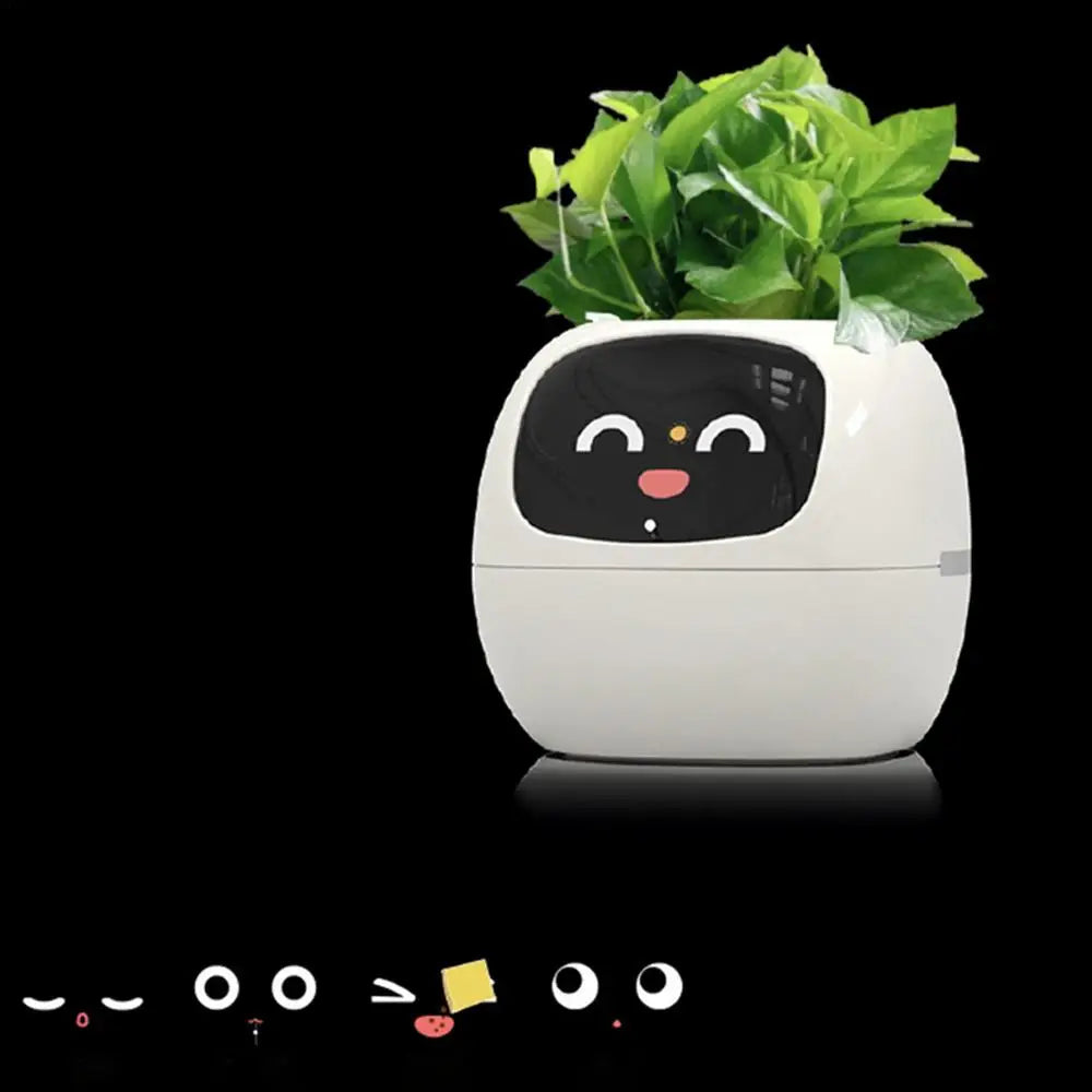 Smart Plant Pot Planter Adorable Plant Companion Plant Flower Growing System Make Raising Plants Easy and Fun Plant Robot Vases