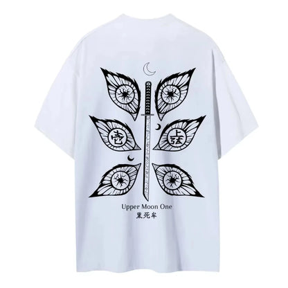 Demon Slayer 2025 Men's and Women's Summer New T-shirt Animation Joint Loose Casual Children's Parent-child Short-sleeved Top