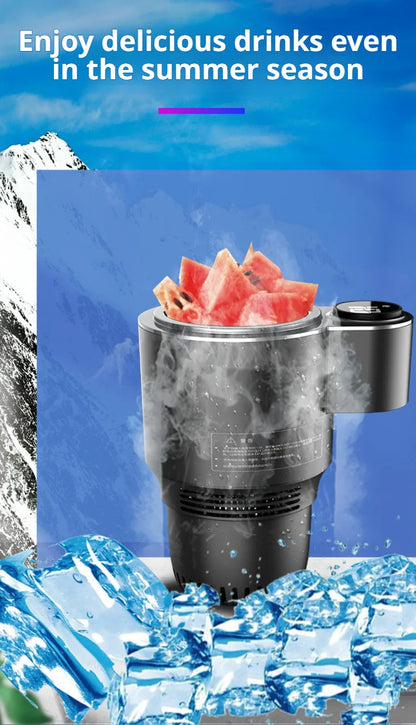 Car-Mounted Hot Cold Cup Smart Quick-Cooling Cup Warming Cup Two-In-One Car-Mounted Heating Cooling Cup Portable Cup Holder