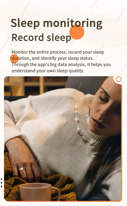New Smart Ring Waterproof Health Monitor Smartring Take Photo Exercise Record Bluetooth Ring Birthday Gift Men Women