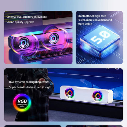 Desktop Computer Bluetooth Small Speaker Home Laptop Speaker Mini Subwoofer Wired Connection Outdoor Waterproof Loudspeaker