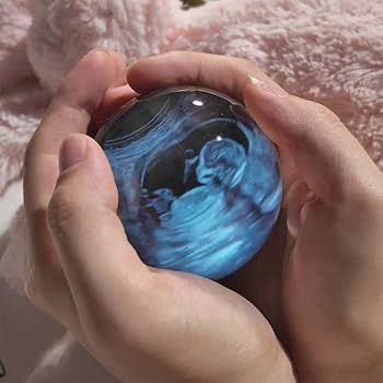 3D Video Crystal Ball DIY Memory Art Glass Ball Lamp Spherical Pixel Display 2.7inchs Screen 4GB Videos Player for Gift